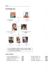 English Worksheet: Family members