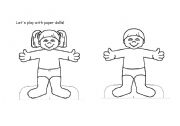 English Worksheet: Paper Dolls