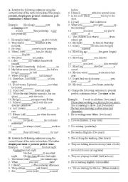 English Worksheet: quiz for 7 class
