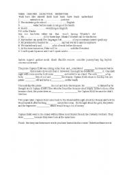 English Worksheet: VERB   GERUND   ADJECTIVE    INFINITIVE