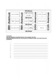 English Worksheet: Giving directions