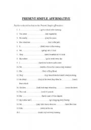 English Worksheet: Present Simple