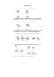 Word Stress Exercises