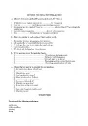 English worksheet: Revision exercises for elementary students 