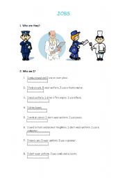 English Worksheet: JOBS