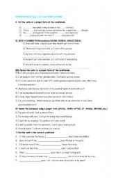 English Worksheet: TEST ON CONDITIONALS TYPE 1 & 2, PROBABILITY MODALS AND AGREEMENT AND DISAGREEMENT