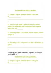 English Worksheet: Goal Setting