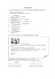 English Worksheet: Revision work