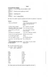 English Worksheet: test