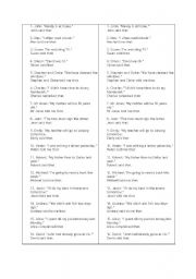 English Worksheet: Reproted speech