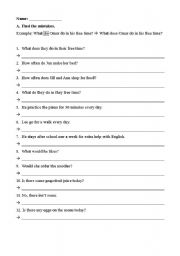 English Worksheet: Find the mistakes