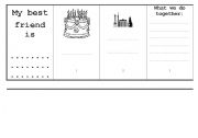 English worksheet: Minibook - my best friend