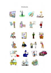 English Worksheet: Jobs