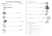English worksheet: exercices verbs