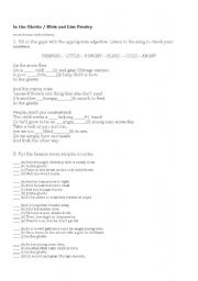 English Worksheet: Song - In the Ghetto  -  Elvis Presley