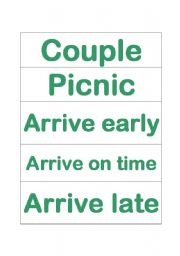 English Worksheet: Vocabulary activity idea (topic used: Picnic)