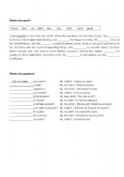 English worksheet: Past simple 
