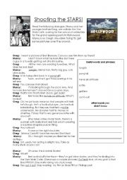 English Worksheet: Shooting the stars