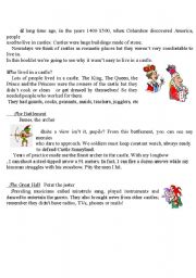 English Worksheet: Life in castles 2