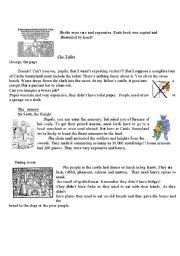 English Worksheet: Life in castles 4