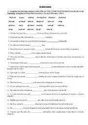 English Worksheet: Compound Words