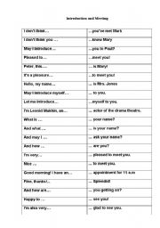 English Worksheet: Meet Your Match