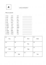 Minimal Pairs pronunciation practice