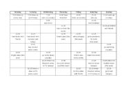 English worksheet: week plan fpr asking questions, inviting, practicing time, present tenses, etc. 