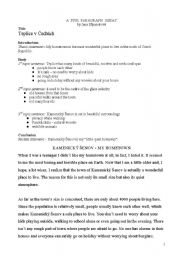 English Worksheet: hometown by yuichan