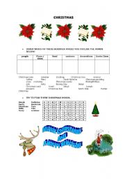 English worksheet: Christmas