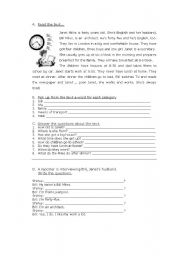 English worksheet: Worksheet