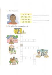 English Worksheet: places 
