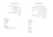 English worksheet: Crosswords