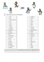 English Worksheet: Jobs