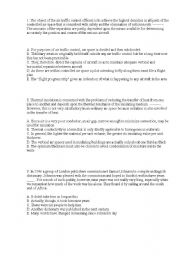 English Worksheet: paragraph