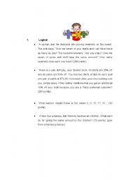 English Worksheet: THE MULTIPLE INTELLIGENCES JEOPARDY