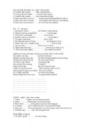 English Worksheet: Conjunctions