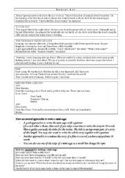 English Worksheet: Examples of Mini-Sagas 