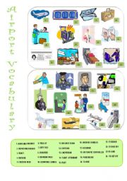 English Worksheet: Airport vocabulary