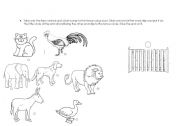 English worksheet: farm animals