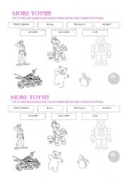 English Worksheet: toys