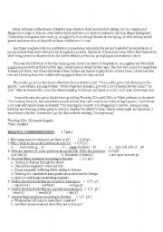 English Worksheet: Clandestine Immigration