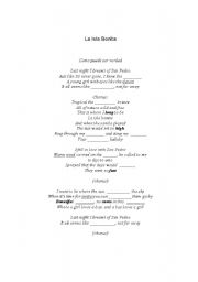 English Worksheet: La isla  bonita