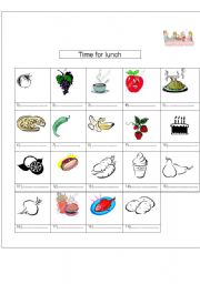 English worksheet: tie for lunch