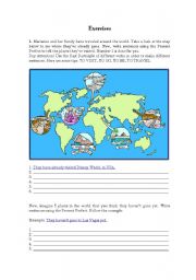English Worksheet: Present Perfect Around the World