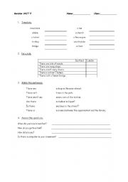 English Worksheet: revision unit OUP textbook Happy Street 2