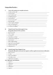 English Worksheet: is/are statements and questions
