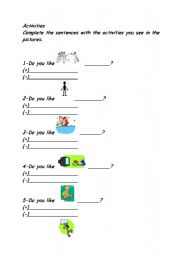 English Worksheet: Actions