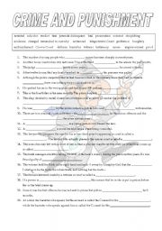 English Worksheet: Crime and punishment