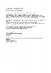 English Worksheet: Idioms